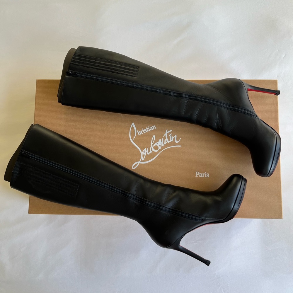 Christian Louboutin Tall Boots 37 100mm - Picture 3 of 7
